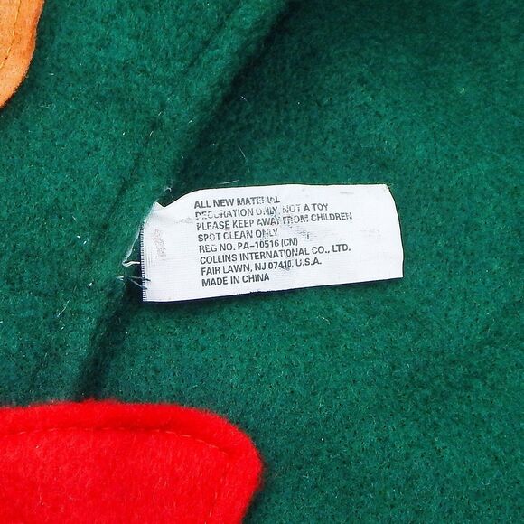 Bear Christmas Tree Advent Felt Fabric Calendar Countdown Pockets 32 L X 22 W - Picture 8 of 9